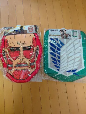 진격의 거인 초거대 거인 조사병단 다이컷 플로어 매트 2개 세트