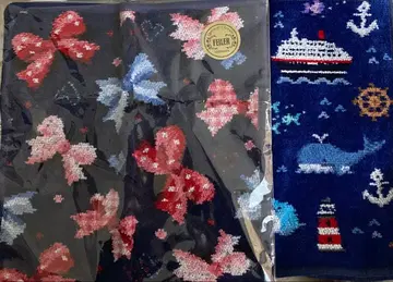 가격 인하 레어 단종 손수건 리본 네이비