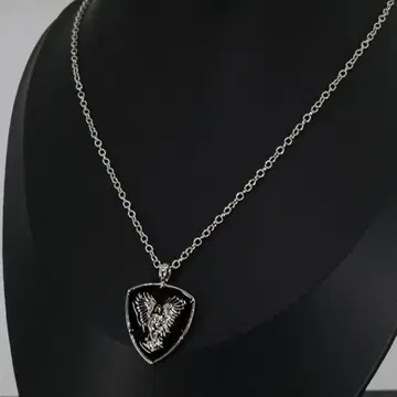 빈티지 실버 은 엠블럼 쉴드 목걸이 펜던트