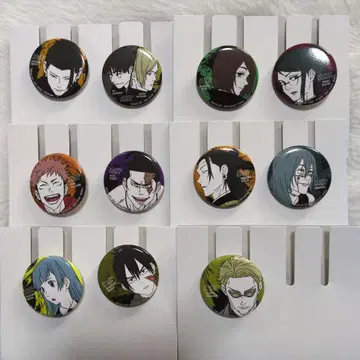 주술회전 제일복권 L상 캔뱃지 세트