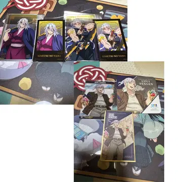 귀멸의 칼날 트레이딩 아크릴 카드 스티커 세트 우즈이 텐겐