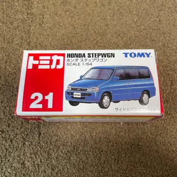 No.21 혼다 스텝 왜건 파랑 로고 미사용 절판 1대