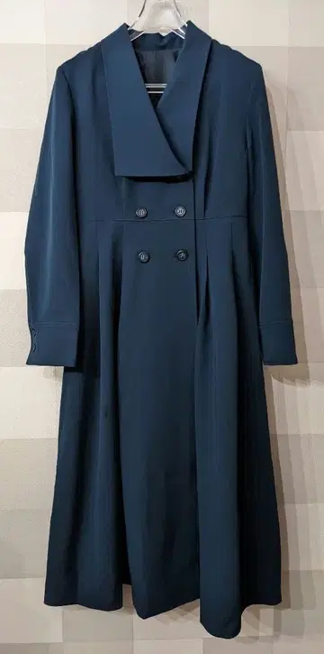 내추럴 뷰티 베이직 트렌치 원피스 네이비 긴팔 봄/가을 PS