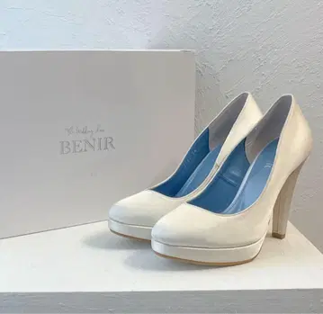 BENIR 화이트 하이힐 12cm