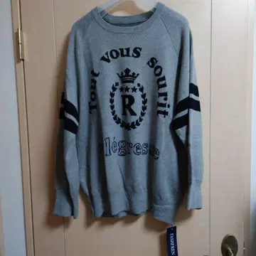 [ FASHFREN ] 그레이 모티브 니트