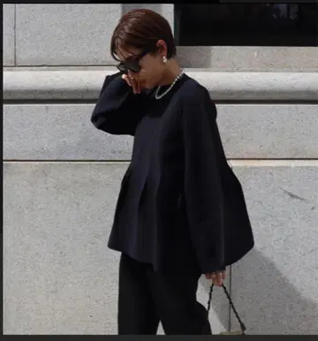 machatt 홀가먼트 턱 슬리브 니트