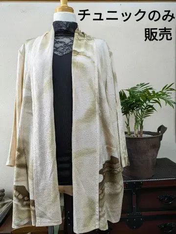 [키누아소비] 빈티지 원단 리메이크 겉옷 일본풍 튜닉