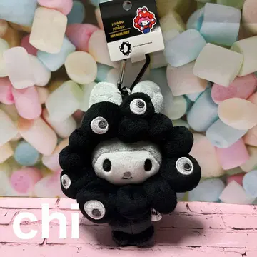 먀쿠먀쿠 키리 봉제 인형 카라비너 포함 산리오 블랙 마이멜로디