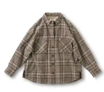 and myera 큰 체크 큰 셔츠 M