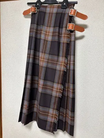 O'NEILL 체크 무늬 플리츠 스커트