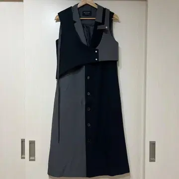 UNITED TOKYO 비대칭 베스트 원피스