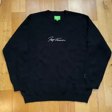 HUF Forever 블랙 니트 L