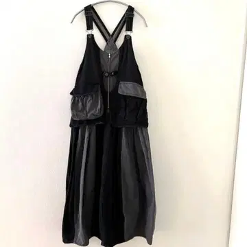 새상품급 milimili 레이어드 벌룬 데님 점프스커트 밀리로퓨르