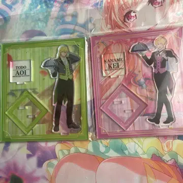 망각 배터리 집사ver. 아크릴 스탠드 요우 카이 토도 아오이 2개 세트