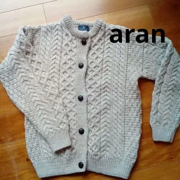 아란 100% 메리노울 가디건 베이지
