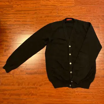 캐시미어 100% 블랙 가디건