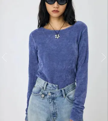 moussy VELOUR TOUCH 롱 슬리브 상의