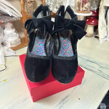 ANNA SUI 벨로아 통굽 펌프스