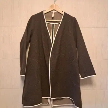 sirone 울 브라운 롱 코트