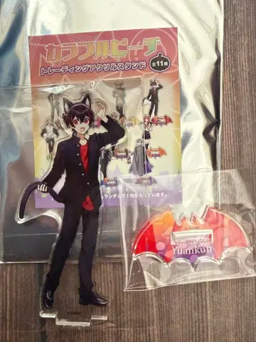 세븐일레븐 컬러풀피치 트레이딩 아크릴 스탠드 유안군