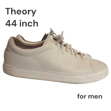 띠어리 Theory 가죽 스니커즈 주름 가공 화이트