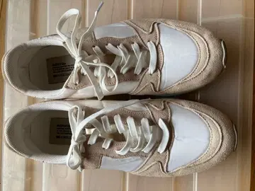 미사용급! Admiral 베이지 화이트 스니커즈 24cm
