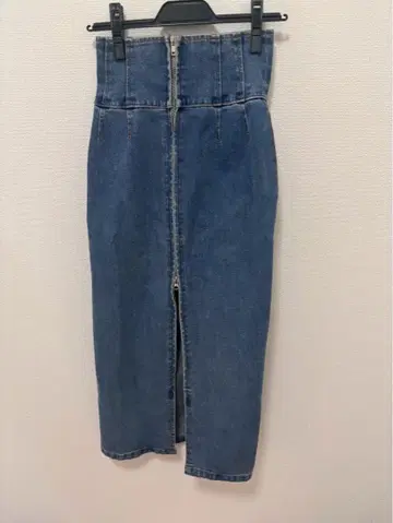 데님 타이트 스커트 블루