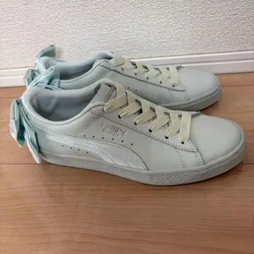 PUMA 푸마 BASKET BOW 리본 포함 스니커즈 미사용품