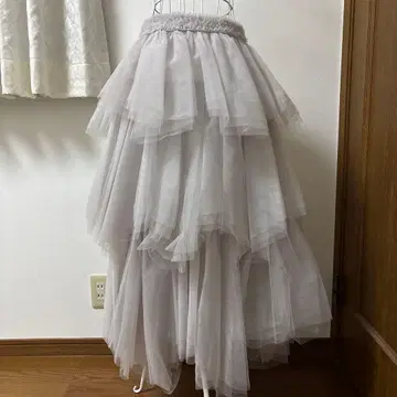 미사용 새상품 에이미 이스트 월 아이스 그레이 샤샤 스커트 사이즈 F