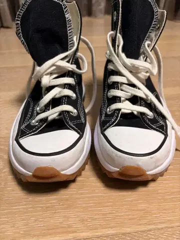24cm 통굽 CONVERSE All Star 블랙 하이컷 스니커즈