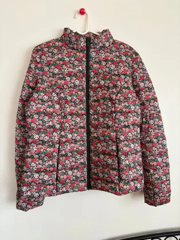 캐스키드슨 꽃무늬 충전솜 코트 여성용 M 후드 부착