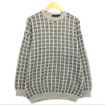 GRAFICO ITALIA 디자인 니트 올 패턴 이탈리아제 XXL