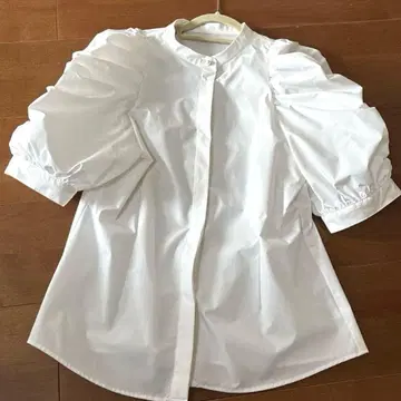 [ 발수 ] 비 온 뒤 갬 블라우스 화이트 프리