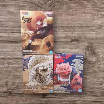 -나루토- 돌풍전 소프트 비닐 피규어 -수학 & 가마분타 가아라 세트