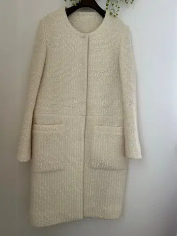 favori 노카라 코트 크림색