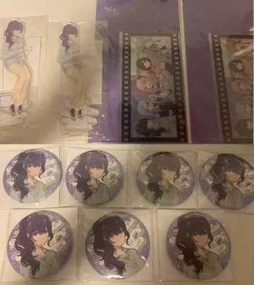 아사히나 마후유 하피콜레 복권 아크릴 스탠드 캔뱃지 티켓 홀더