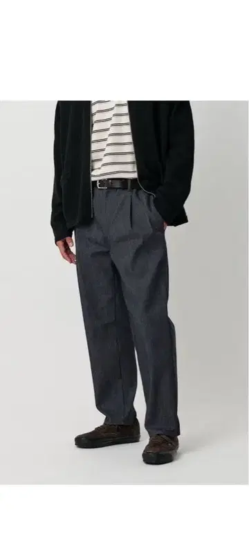 뷰티&유스 데님 이지 팬츠 네이비 XL