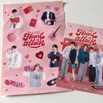 TXT VR 콘서트 HEART ATTACK 입장자 혜택 스티커와 카드