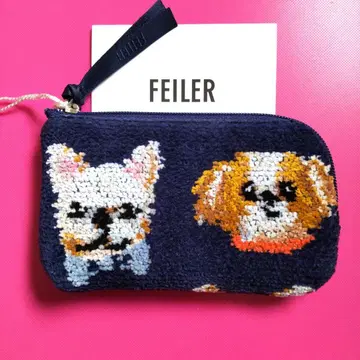 [택 포함 새상품] FEILER 페이러 라브라도 도기 강아지 파우치 소