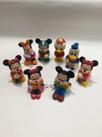 디즈니 캐릭터 피규어 8개 세트 미쓰비시 은행