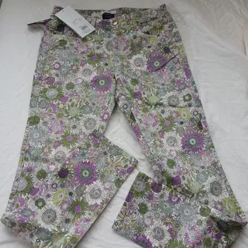 LIBERTY 플라워 프린트 캐주얼 팬츠 L 사이즈