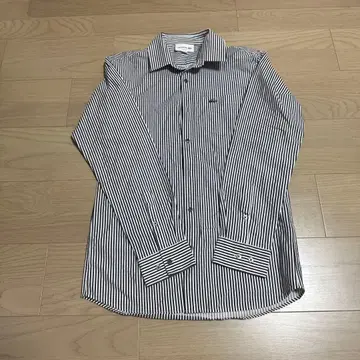 LACOSTE 슬림핏 스트라이프 셔츠