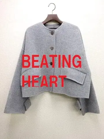 BEATING HEART  노카라 숏 기장 자켓