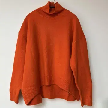 긴팔 니트 오렌지