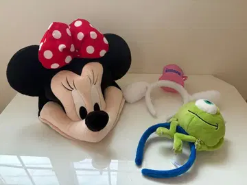 미니 마우스 봉제 인형형 팬캡/마이크 머리띠/시나모롤