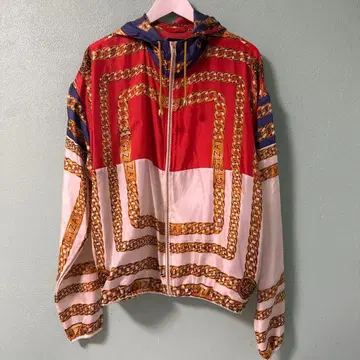 나일론 자켓 체인 패턴 후드 부착