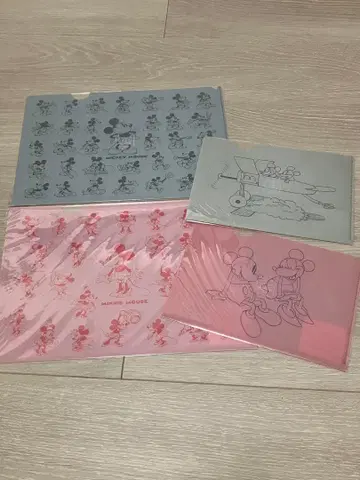 미키 미니 클리어 파일 4장 세트