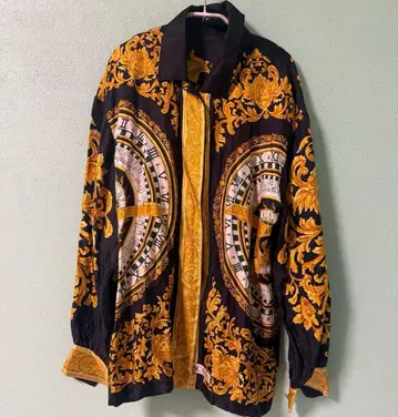 ESCADA 블랙과 금색 긴팔 셔츠 에스카다