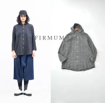 FIRMUM  밀울&코튼 트윌 후드 셔츠 자켓