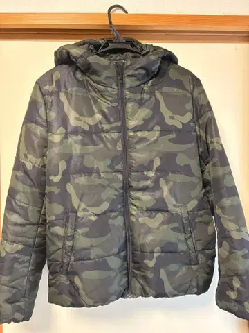 NANO-UNIVERSE 카모플라쥬 후드 부착 다운 자켓 L 사이즈